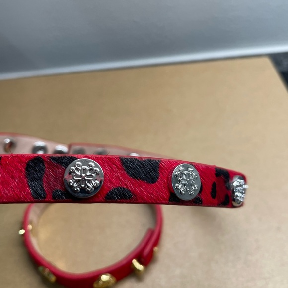 Rustic Cuff Bracelets Meagan Megan Double Wrap Calf Hair Leather Snap - Picture 5 of 8